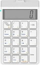 【中古】【未使用】ワイヤレスBluetooth4.0テンキー、電卓機能付きの充電式19キーサイレントキーパッド、Windows/ios/Androidシステムコンピューター、スマートフォ