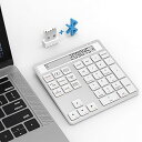 【中古】テンキー Bluetooth / 2.4Gワイヤレス 数字 キーボード テンキー 電卓超薄型 ポータブル ディスプレイ電卓付き ブルートゥース ナンバーパッド 3