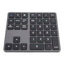 【中古】【未使用】Bluetooth テンキー、超薄型人間工学に基づいたポータブルワイヤレステンキー、35 キー USB テンキーキーボード、OS X ラップトップ、デスクトッ