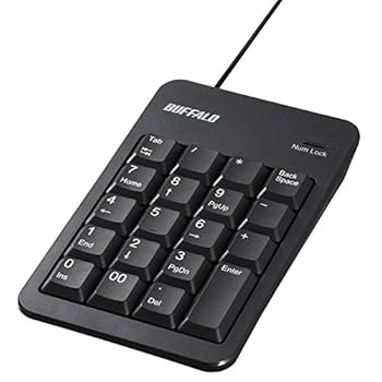 【中古】バッファロー 有線テンキーボード Tabキー付き ブラック BSTK100BK top1-ds-1894050 [独自簡易..