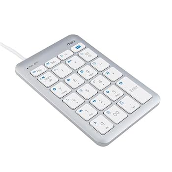 【中古】【未使用】Digio2 有線 USB Type-C テンキーボード ショートカット付 TNK-SU235SLW シルバーホワイト top1-ds-2558384 [独自簡易包装](2)