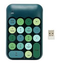 【中古】VGEBY ワイヤレステンキーパッド 携帯用テンキー USBテンキーパッド 外付けテンキー 18キー 可愛い 高い互換性 無線 2.4GHz 良い贈り物...