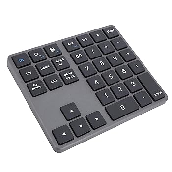 【中古】【未使用】Bluetooth テンキー、タイプ C 充電式ワイヤレステンキー、35 キー外部テンキーキーボードデータ入力 PC デスクトップ、ラップトップノートブッ