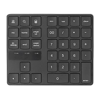 【中古】ラップトップ用ワイヤレステンキー、充電ケーブル付きサイレント充電式ワイヤレステンキー、ラップトップデスクトップPC用財務会計数字キーボー 【中古】ラップトップ用ワイヤレステンキー、充電ケーブル付きサイレント充電式ワイヤレステンキー、ラップトップデスクトップPC用財務会計数字キーボー
