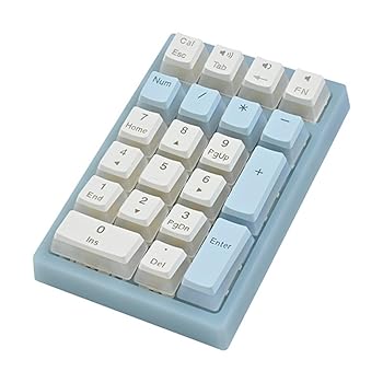 【中古】【未使用】ナンバーパッド メカニカル USB C コード付きテンキー LEDバックライト付き 21キーテンキー ノートブック ノートパソコン デスクトップ コンピュ
