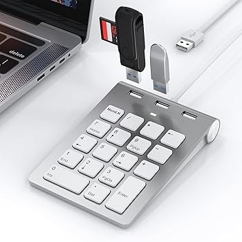 【中古】テンキー 有線 USB ハブ 3ポート バスパワー 薄型 18キー テンキーボード Mac用 USB-A接続 3つのUSB2.0ポートを装備 Mac キーボード テン キー P 【中古】テンキー 有線 USB ハブ 3ポート バスパワー 薄型 18キー テンキーボード Mac用 USB-A接続 3つのUSB2.0ポートを装備 Mac キーボード テン キー P