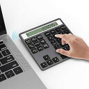 【中古】【未使用】Bluetooth テンキー 電卓 2 in 1 ワイヤレス テンキーデュアルモードBluetooth/2.4G対応 ディスプレイ電卓内蔵 超薄型ポータブル設計 34キー静音