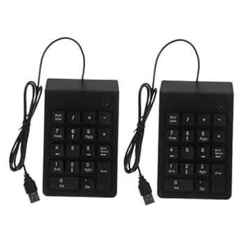 【中古】jojofuny 2個 銀行 金融 キーボード トップ アクセサリー ポータブル キーボード トップ用 USB キーパッド テンキー デスクトップ コンピュータ