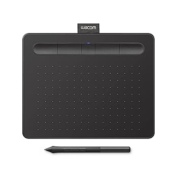 【中古】【未使用】Wacom Intuos ワイヤレス グラフィック タブレット with 3 ボーナス ソフトウェア含む 7.9" x 6.3", Black (Black)