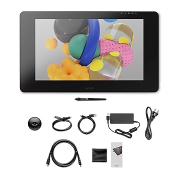 šWacom Cintiq Pro 24 graphic tablet 5080 lpi 522 x 294 mm USB Black