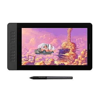 【中古】GAOMON PD1561 15.6インチ フルHD IPS ペンディスプレイ 8192段階 圧力センシティブ 傾きサポート バッテリーフリーペン ショートカットキー10個