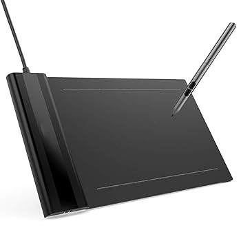 SHARP - 【中古】描画タブレット、ワイヤレスグラフィックタブレット、6X4インチ5080 LPI電子グラフィックタブレット、電磁デジタイザ230ポイント/秒の読み取り速