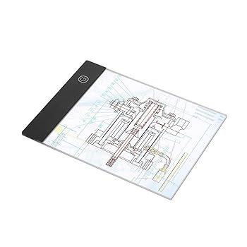 電腦, 電腦週邊 - 【中古】【未使用】LED A5グラフィックタブレットライトパッドデジタルタブレットコピーボード 絵画と学習用品