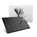 【中古】【未使用】HUION ペンタブレット ペンタブ 板タブ H1060P 10x6.25インチ Androidスマホ・PC対応 ショートカットキー28個設定可能