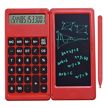 Lenovo - 【中古】【未使用】SHYPYG 折りたたみ式電卓＆6インチLCDの書き込みタブレットデジタル図面パッド12桁のディスプレイのスタイラスペン消去ボタンロック機能 (Color