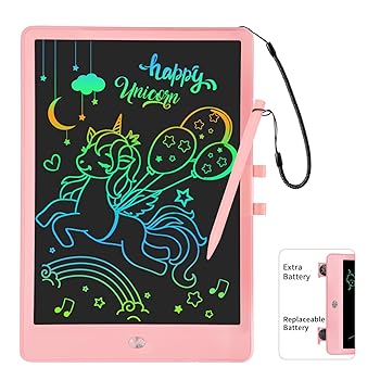 【中古】【未使用】PYTTUR LCD Writing Tablet for Kids 10 Inch Colorful Toddler Doodle Board Drawing Tablet Reusable Electronic Drawing Pads Educ