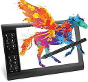 【中古】【未使用】ペンタブレット 10x6.25インチ 板タブ 8192ベル筆圧 薄型 充電不要