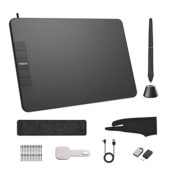 【中古】PN640 グラフィック描画タブレット 6 x 4 インチ アクティブエリア 8192 レベル 圧力傾斜機能 アート アニメーション製図板 電池不要のスタイラ