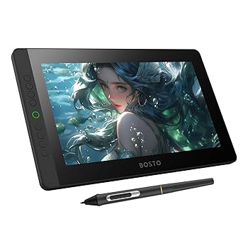 楽天AJIMURA-SHOP【中古】SIMBAE BT-13HDK ポータブルグラフィック描画タブレット 13.3 インチ H-IPS LED スクリーンディスプレイ アンチグレアデジタルアート描画パッド