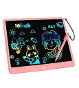 【中古】【未使用】LCDライティングタブレット落書きボード、16インチのカラフルな描画タブレットライティングパッド、キッズ旅行の必需品、幼児のおもちゃ、3、4、