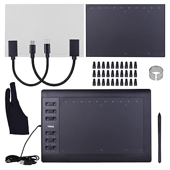 【中古】【未使用】Karlak グラフィックドローイングパッド,10x6インチプロフェッショナルグラフィックス描画タブレット8192レベルの12エクスプレスキーバッテリー 【中古】【未使用】Karlak グラフィックドローイングパッド,10x6インチプロフェッショナルグラフィックス描画タブレット8192レベルの12エクスプレスキーバッテリー