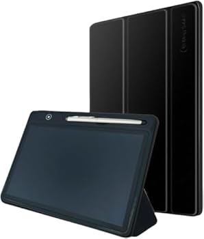 【中古】【未使用】10インチ電子メモ デジタルメモ LCD液晶電子パッド ロック機能搭載 筆圧感知 書いて消せるボード お絵かき 計算 単語帳 電池交換可能 保護カバー