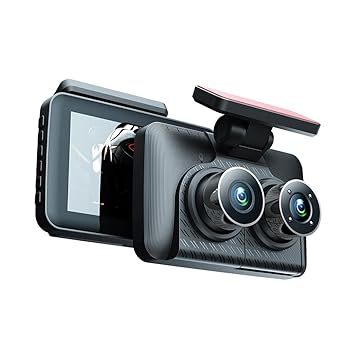 【中古】【未使用】Solvexa ダッシュカム フロントとリア 内側 3カメラ 1080+720+480P 4インチ 車バックミラー 車ビデオ録画 ビデオカメラ...