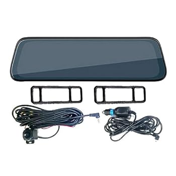 【中古】ドライブレコーダーミラー - 10 インチ 1080p 広角ナイトビジョン付きリアミラーカメラ - ルー..