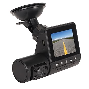 【中古】【未使用】3ウェイ車載ドライブレコーダー フロントリアHDパノラマビデオ録画 車用防水レンズ付き 同期録画 スマートデザイン (BLACK)