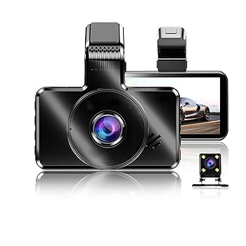 【中古】【未使用】ドライブレコーダー ダッシュカム フロントとリアのデュアルレンズ 4K&1296P 録画車カメラ DVR 内蔵 WiFi G センサー ナイトビジョン ループレコ