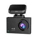 【中古】【未使用】ダッシュカム、車 DVR ダッシュカム デュアルレンズ 4K UHD 2160P ダッシュボードカメラ ナイトビジョン WDR 内蔵 GPS Wi-Fi G センサー ドライ(2)