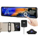 【中古】【未使用】ドライブレコーダー 4K 車 DVR 3840*2160P ダッシュカム バックミラー 12 インチ ビデオレコーダー デュアルレンズ オートカメラ パーキングモニ