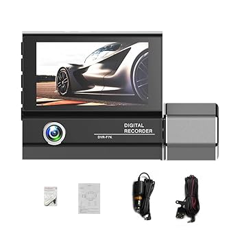 【中古】【未使用】カメラダッシュカム 4 インチクリア車のバックミラー車のビデオ録画ビデオカメラ車のカメラレコーダー自動安全ドライブレコーダー