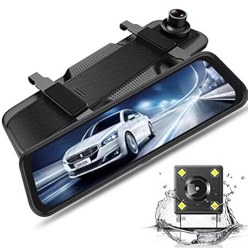 【中古】【未使用】ドライブレコーダー 型10インチ 右カメラ GPS搭載 170°広角 ドラレコ前後カメラ 超鮮明夜間撮影パネル式 ミラ反転画像車レコーダー駐車監視 動