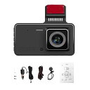 【中古】1080P DVR ダッシュカメラ 4 インチ車用ダッシュカム ドライブレコーダー 170° 広角 タッチスクリーン対応 ナイトビジョン ループ録画 動体検知(2)