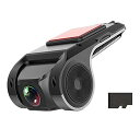 【中古】【未使用】USB 車載 DVR カメラビデオレコーダー、ループ録画 運転支援ビデオレコーダー、ナイトビジョンフル HD ダッシュカメラ車載ドライブレコーダー