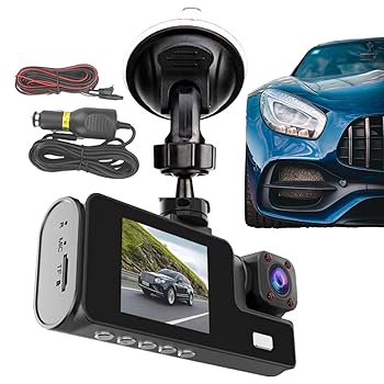 【中古】【未使用】ドライブレコーダー フロント&リア 1080P 高精細カーカメラ ダブルレンズ 3インチ TNスクリーン 16:9 シームレスループ録画、カー...