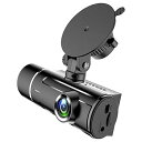 【中古】【未使用】車のフロントインテリアリアカメラ駐車ドライブレコーダー WiFi 機能 簡単なインストール