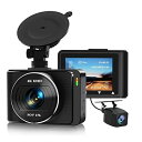 【中古】【未使用】4 K車載DVR、車載WiFiドライブレコーダー、前後高精細1080 Pデュアルレンズ自動ドライブレコーダー、内蔵WiFi GPS サポート24時間駐車監視Gセン