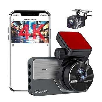 【中古】【未使用】デュアルレンズドライブレコーダは自動車4 K+2 K前後にWifi G-Sensor 3インチipsディスプレイ2160 P+1440 Pデュ...