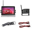 【中古】【未使用】車用ドライブレコーダー 7 "2ch AHD ワイヤレストラック DVR 車モニター車の表示画面 IR ナイトビジョンリバースバックアップレコーダー カメラ