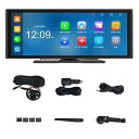 【中古】Hiiroo ドライブレコーダー 4K録画カープレイヤー CarPlay Android auto対応 9.33インチ液晶 IPSタッチスクリーン ミラーリング対応 画面2分割対(2)