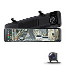 【中古】【未使用】DOGBOO 12インチIPS液晶 4K録画 ミラー型ドライブレコーダー ワイヤレスCarPlayとAndroidAuto対応 画面ミラーリング機能 ドライブレコーダー 前