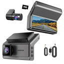 【中古】【未使用】ドライブレコーダー 前後カメラ 前後200万画素 24時間駐車監視動体検知