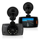 【中古】1080P ドライブレコーダー, 2.7インチ液晶搭載, 暗視機能付き, Gセンサー搭載, 駐車監視モード対応, 車載カメラ
