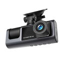 【中古】360度ドライブレコーダー 3眼カメラ設計 フロント/インカメラ/リア 1080P HD ナイトビジョン対応 Gセンサー搭載 衝撃時自動ロック 170度広角 駐