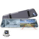 【中古】最新ドライブレコーダー ビデオレコーダー ミラー型 タッチパネル 車 駐車
