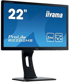 【中古】iiyama モニター ディスプレイ B2282HS-B1 (21.5/TN/フルHD/DVI-D,HDMI,D-sub/昇降/3年保証)