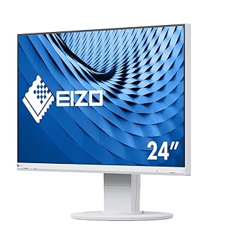 【中古】EIZO カラー液晶モニター 23.8型 ホワイト EV2460-WT