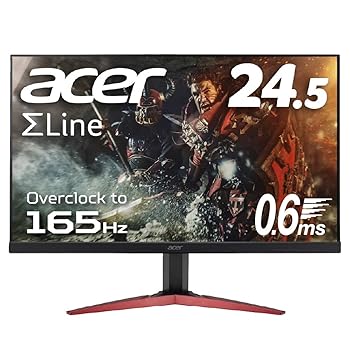 【中古】Acer ゲーミングモニター SigmaLine 24.5インチ KG251QJbmidpx 0.6ms(GTG) 165Hz TN フルHD FreeSync フレームレス HDMI スピーカー内蔵 ブルー 【中古】Acer ゲーミングモニター SigmaLine 24.5インチ KG251QJbmidpx 0.6ms(GTG) 165Hz TN フルHD FreeSync フレームレス HDMI スピーカー内蔵 ブルー